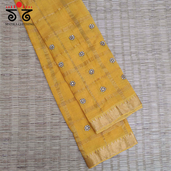 Mangalagiri Silk Cotton Blouse Fabric