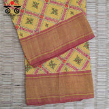 Banjara Handembroidery on Handwoven Cotton Blouse Fabric