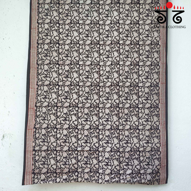 Handblock Printed Cotton Saree