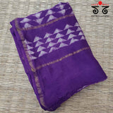 Akola Handblock Print on Chanderi Dupatta