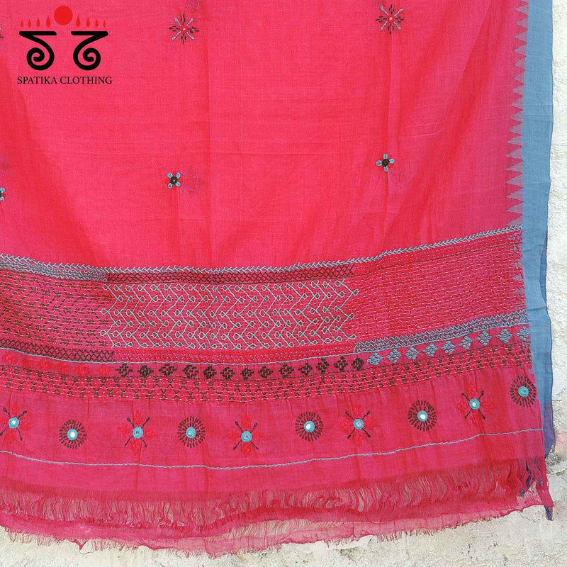 Lambani on Ponduru Hand Embroidered Dupatta