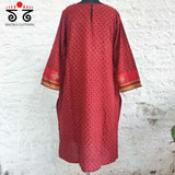 Ajrakh - Ilkal Hand Embroidered Kurta