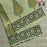 Bagru Handblock Print on Handwoven Cotton Saree