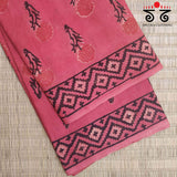 Bagru Handblock Print on Handwoven Cotton Saree