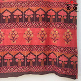 Bagru Handblock Print on Handwoven Cotton Saree