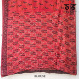 Bagru Handblock Print on Handwoven Cotton Saree