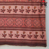 Bagru Handblock Print on Handwoven Cotton Saree