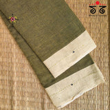 Handembroidered Patteda Anchu Saree