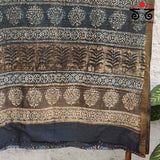 Bagru Handblock Print on Mangalagiri Saree