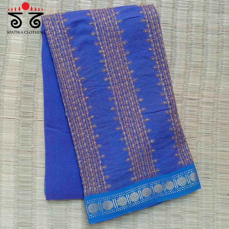 Banjara Handembroidery on Handwoven Cotton Blouse Fabric