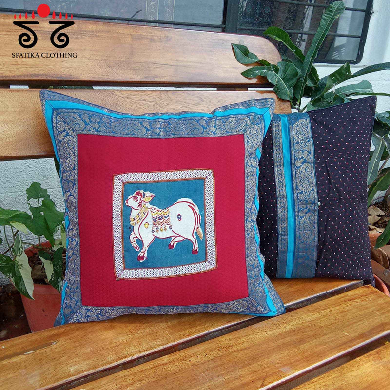 The Pichwai Cushion Cover