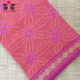 Banjara Handembroidery on Handwoven Cotton Blouse Fabric