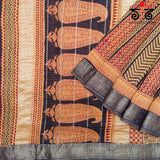 Bagh Handblock Print on Silk Cotton Saree