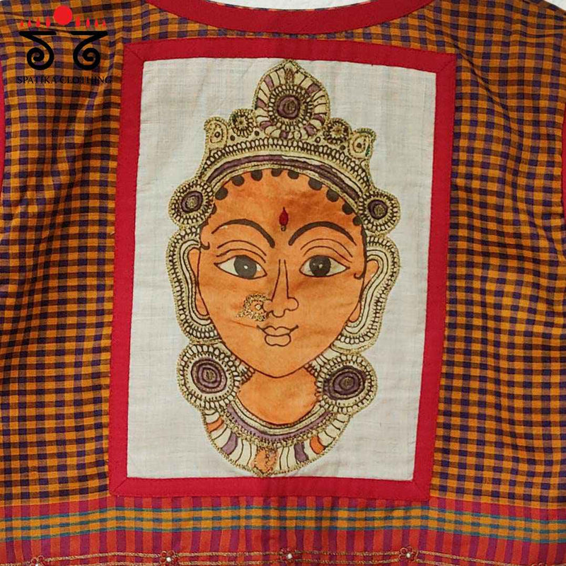 The Pen Kalamkari Hand Embroidery Blouse