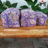 Quilted - Sanganeri Handblock Printed Pouch