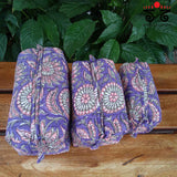 Quilted - Sanganeri Handblock Printed Pouch