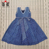 Ajrakh Handblock Printed - Kids Frock