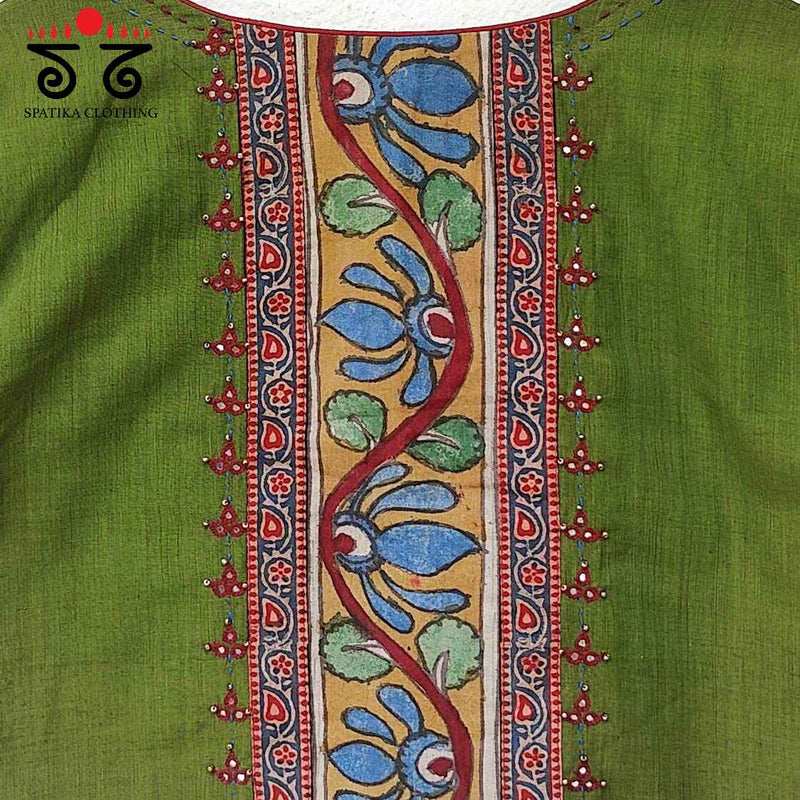 Pen Kalamkari - Mangalagiri Cotton Blouse