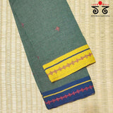 Banjara Handembroidery on Patteda Anchu Saree