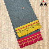 Banjara Handembroidery on Patteda Anchu Saree