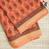 Bagh Handblock Print on Maheshwari Cotton Saree