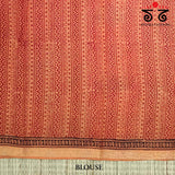 Bagh Handblock Print on Maheshwari Cotton Saree