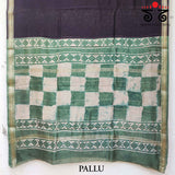 Bagru Handblock Print on Maheshwari Silk Cotton Saree