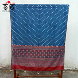 Bandhani - Ajrakh Handwoven Cotton Dupatta