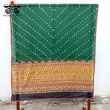 Bandhani - Ajrakh Handwoven Cotton Dupatta