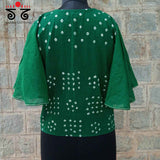 Hand - Embroidered Bandhani Top