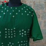 Hand - Embroidered Bandhani Top