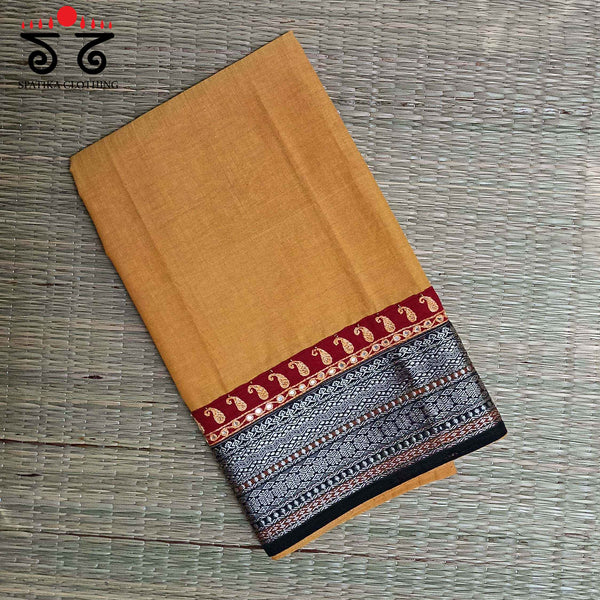 Handembroidered Mangalagiri Cotton Blouse Fabric