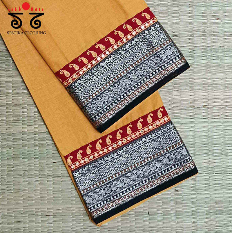 Handembroidered Mangalagiri Cotton Blouse Fabric