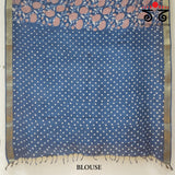 Handblock Print on Maheshwari Cotton Saree