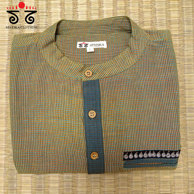 Men's Handwoven Ilkal Shirt