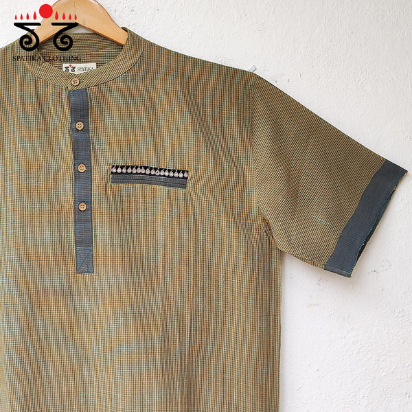 Men's Handwoven Ilkal Shirt