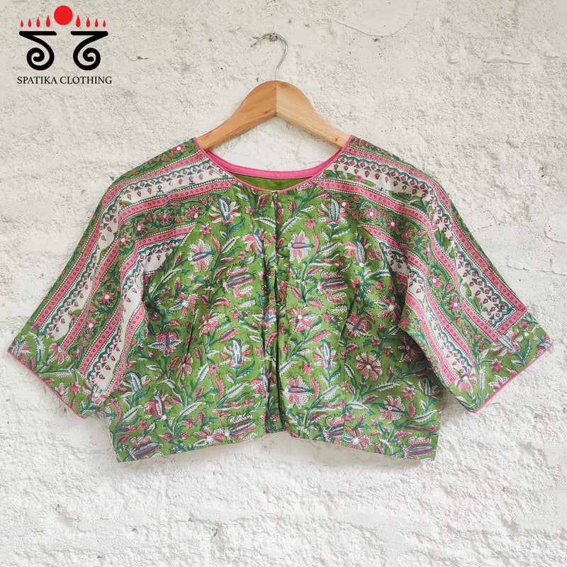 Sanganeri - Hand Embroidered Blouse