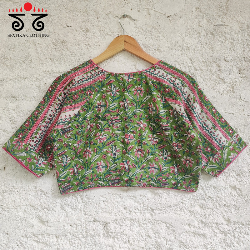 Sanganeri - Hand Embroidered Blouse