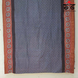 Ajrakh - Bandhani on Mangalagiri Cotton Saree