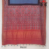 Ajrakh - Bandhani on Mangalagiri Cotton Saree