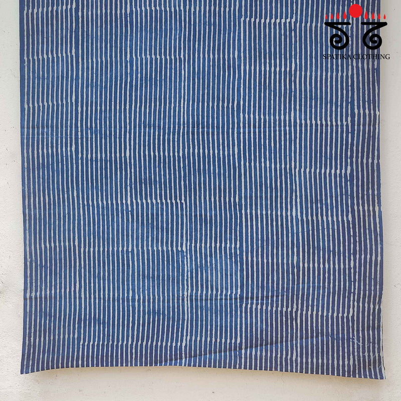 Bagru Handblock Print on Handwoven Cotton Saree