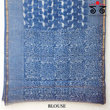 Akola Handblock Print on Kota Saree