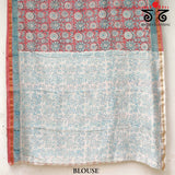 Handblock Print on Chanderi Silk Cotton Saree