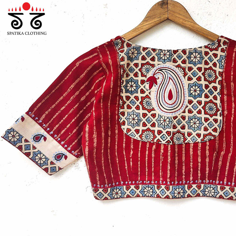 The Inlay and Yoke Hand Embroidered Blouse