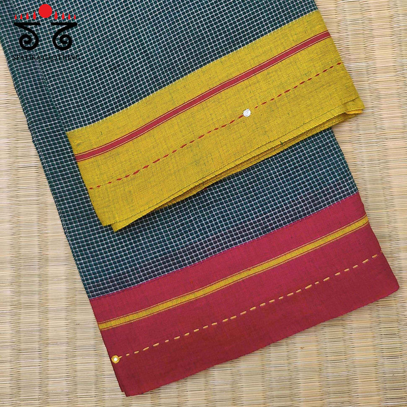 Handembroidered Patteda Anchu Saree