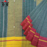 Handembroidered Patteda Anchu Saree