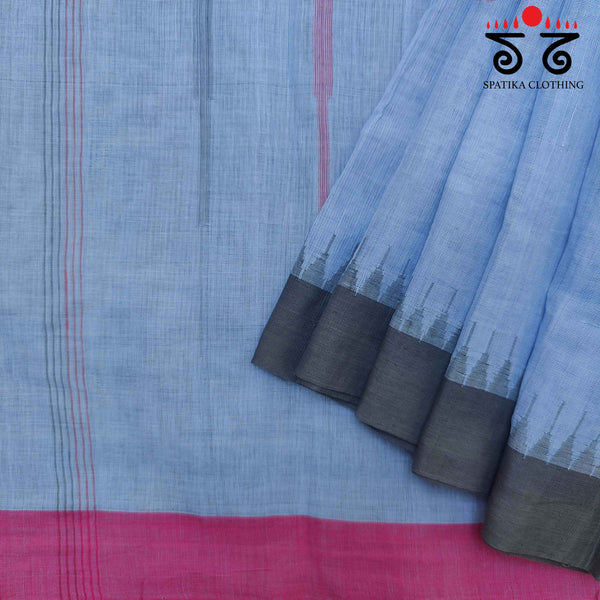 Jamdhani on Ponduru Handspun Cotton Saree