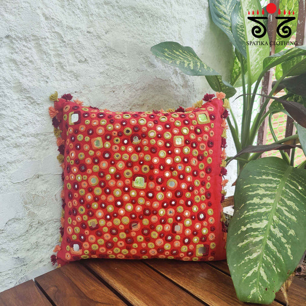 The Lambani Handembroidered Cushion Cover