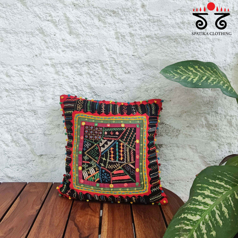 The Lambani Handembroidered Cushion Cover