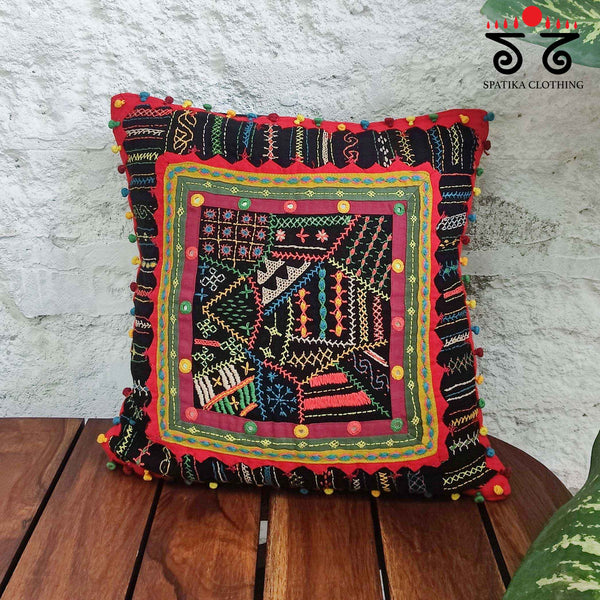 The Lambani Handembroidered Cushion Cover